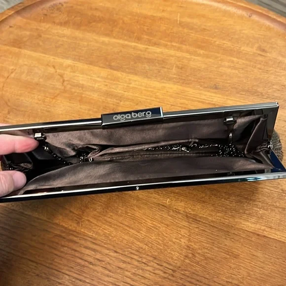 OLGA BERG SNAKESKIN CLUTCH/SHOULDER BAG - Picture 7 of 16